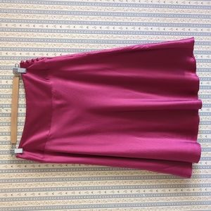Banana Republic Pink Magenta Raspberry Silk Skirt 4